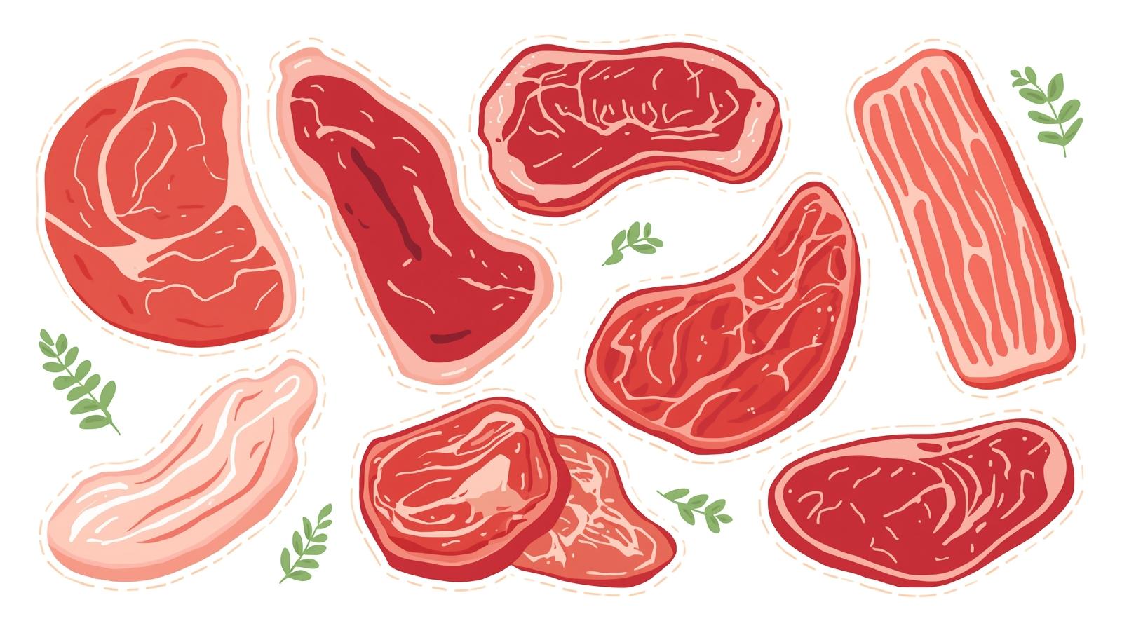 make it clipart slices of packaged meat