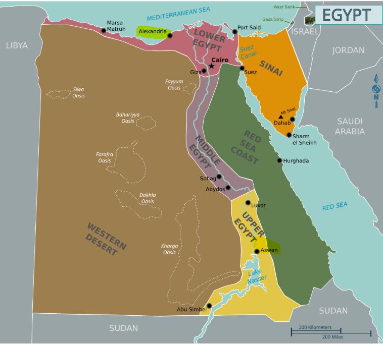 egypt map
